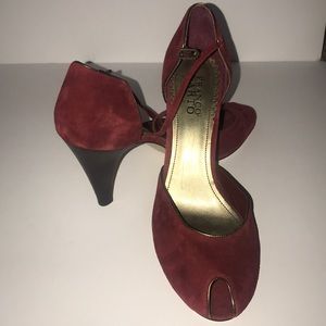 Franco Sarto peep toe pumps size 11